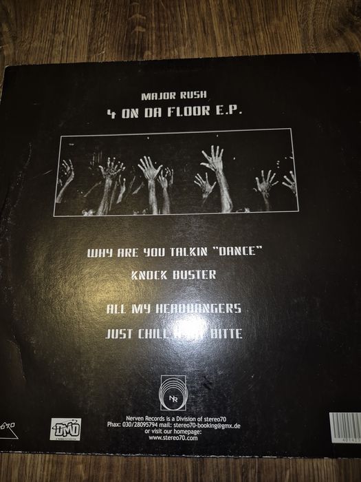 Major Rush - 4 on da floor EP [Nerven] (winyl - techno) DJ Rush