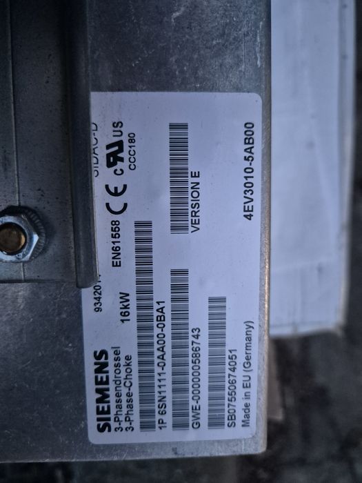 Siemens dlawik sieciowy o nr6SN1111-0AA00-0BA1
