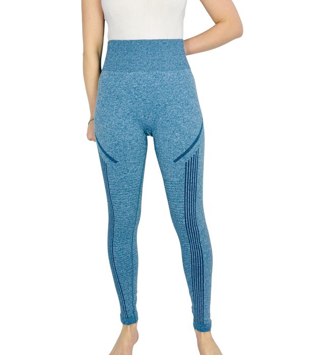 Niebieskie legginsy sportowe M 38