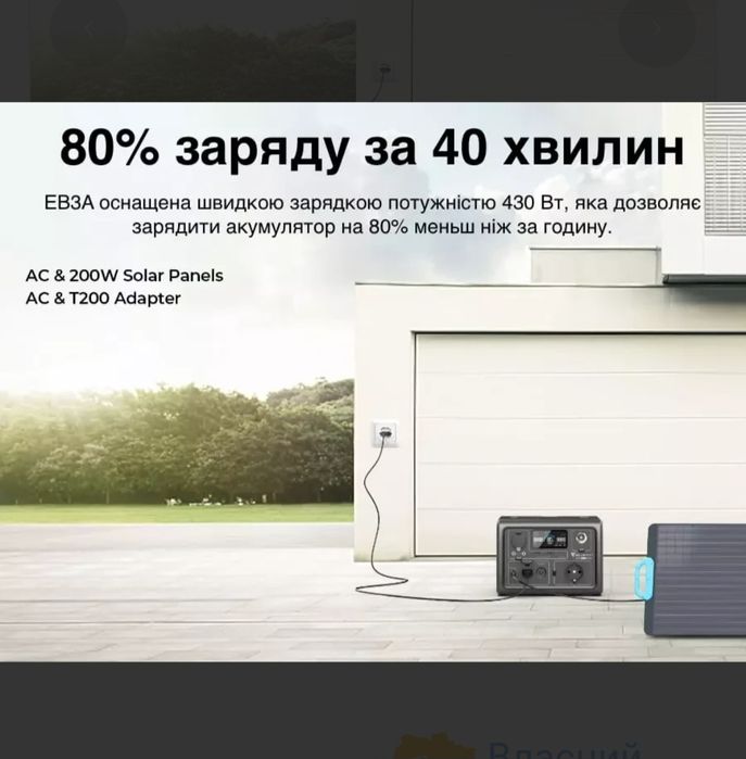Нова ! Зарядна станція BLUETTI eb3a, 600w