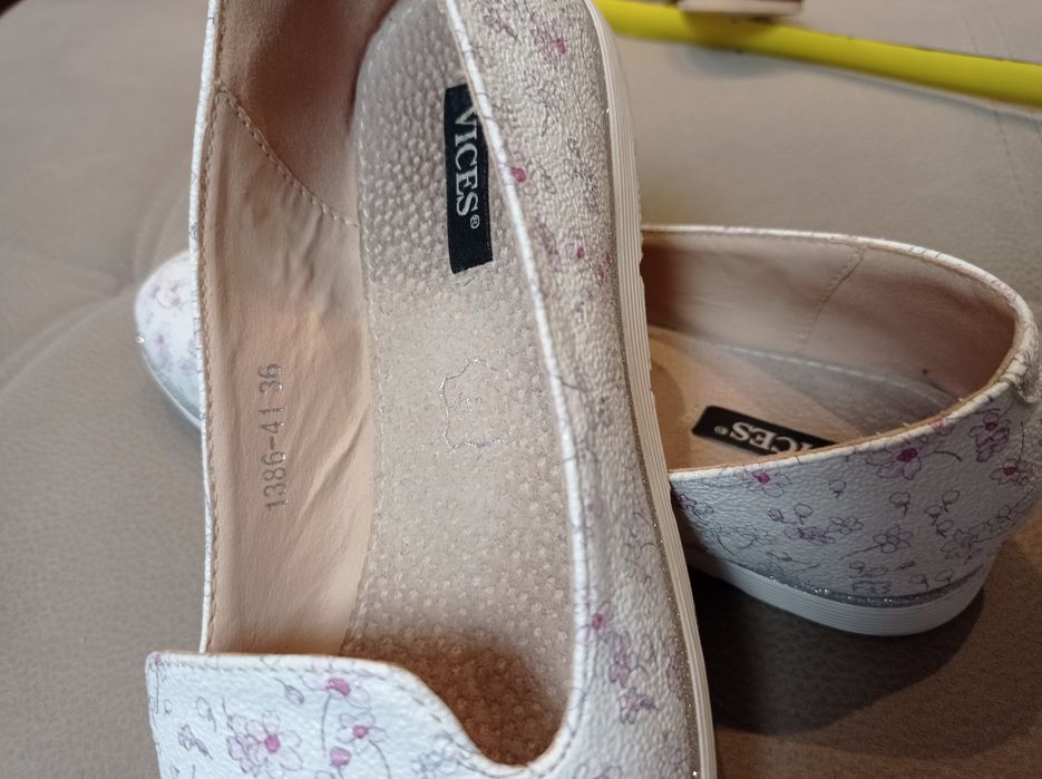 Buty wsuwane baleriny espadryle r.36