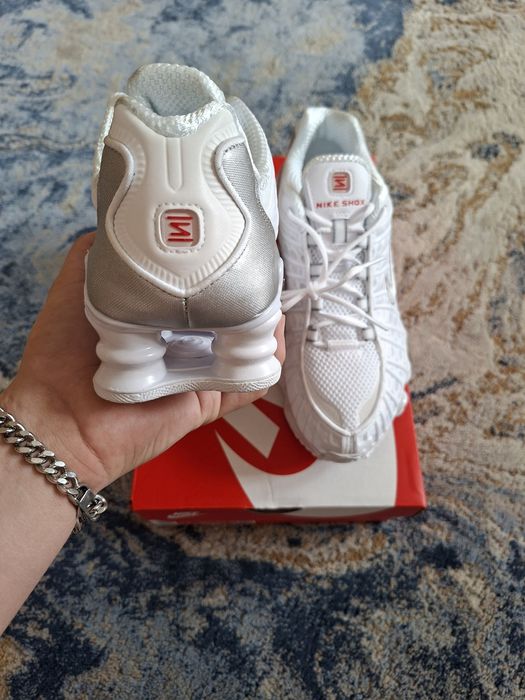 Buty Nike Shox TL White Metallic Silver r.36