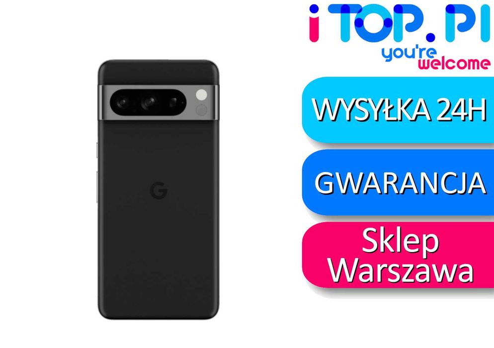 Google Pixel 8 Pro 256GB Czarny Obsidian - Sklep iTop - Pasaż Muranów lokal 32 - Warszawa