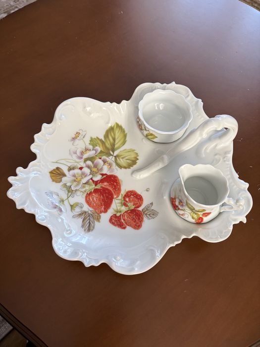 Французька антикварна таця Limoges A.Giraud&Cie