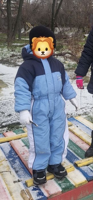 Зимовий теплий комбінезон Bornino Німеччина на 3 роки якість 98/104р