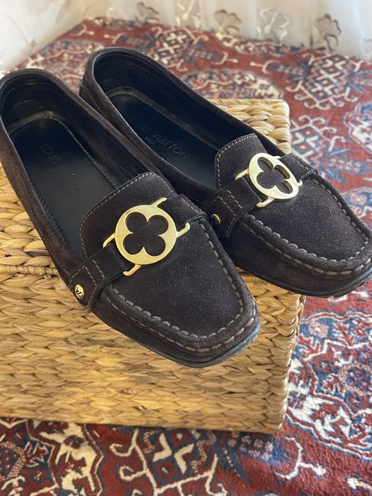 Лофери  Louis Vuitton замшеві жіночі 40р 26см оригінал