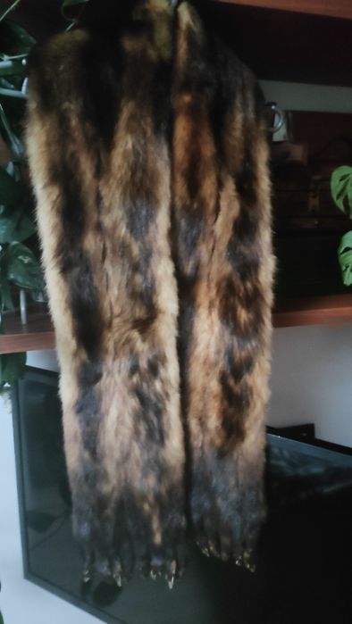 Kołnierz duży z naturalnego futerka