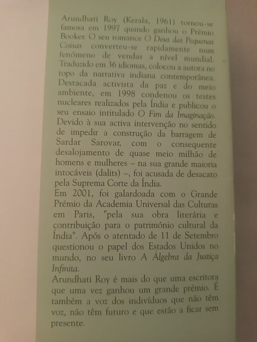 O Deus das Pequenas Coisas, de Arunhati Roy