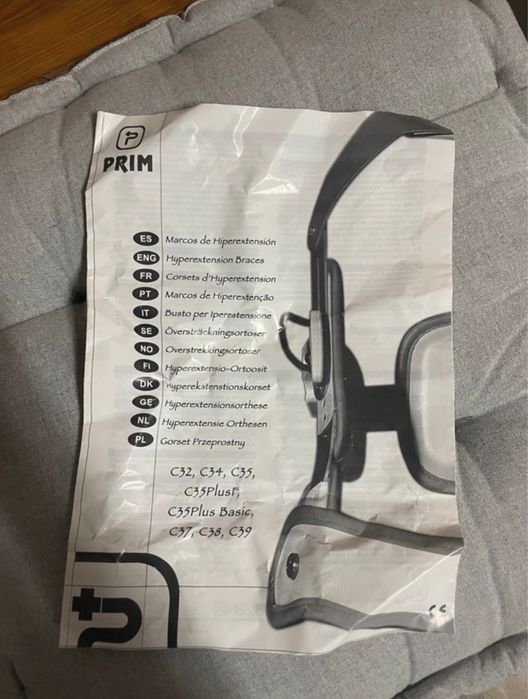 colete cervical ortopédico