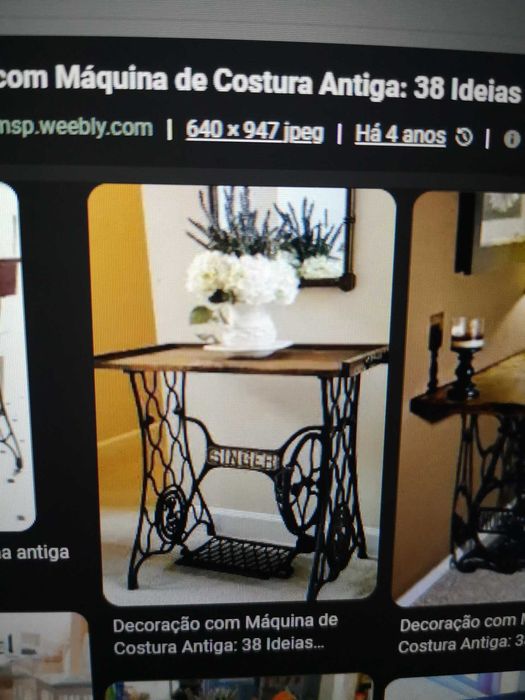Maquina de costura singer muito antiga