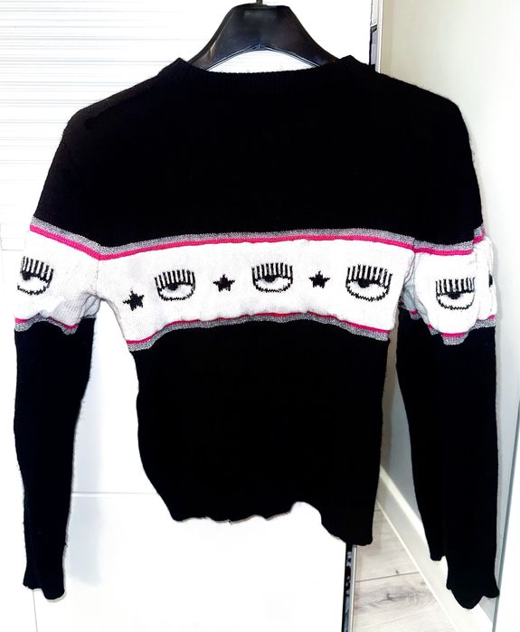 Sweter Chiara Ferragni oryginalny wełna wełniany