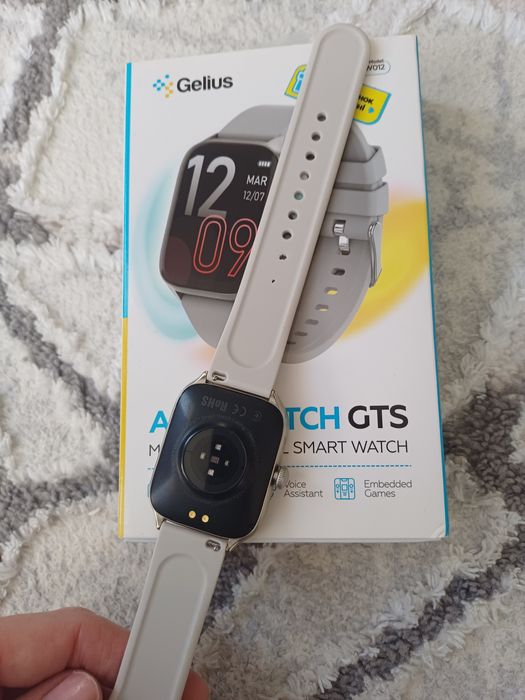 Смарт-годинник Gelius Amazwatch GTS (GP-SW012) Silver — Стан 10/10