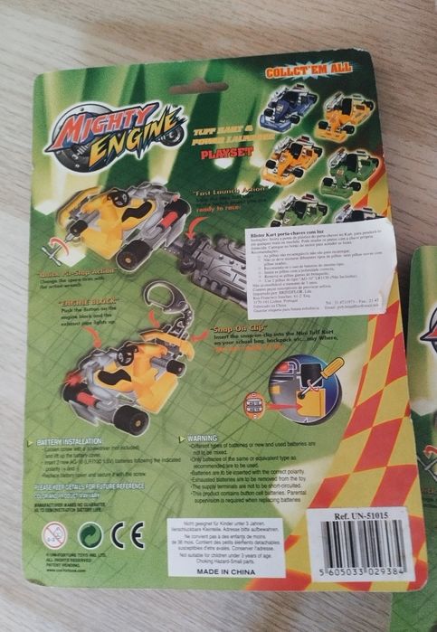 Lote 3 Mighty Engine Power Launcher Carros Diecast Retro Novos Selados