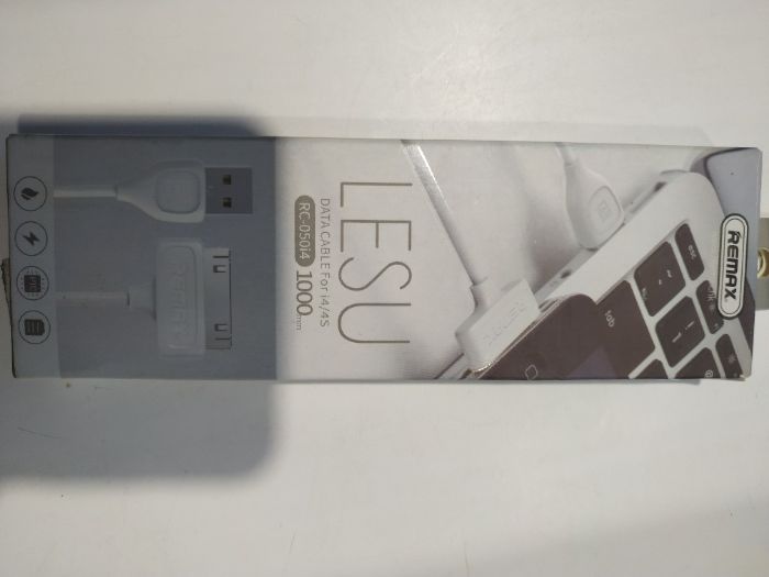 Кабель Remax RC-050i4 Lesu Lightning-USB White (RC-050i4)