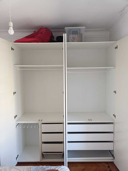 Roupeiro branco 4 módulos