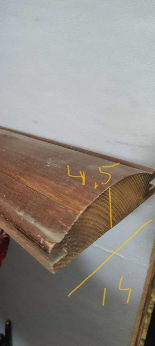 продам  дерев'ний блок-хаус. б/в. 100кв м. 'Товщина 4,5см. Длинна 1-4м