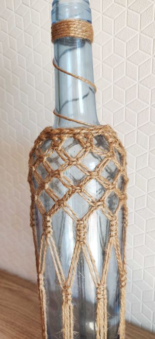 Garrafa decorativa macramé64551107756801122