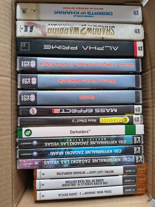 Zestaw gier PC - Gothic, Heroes, Oblivion, Mass Effect