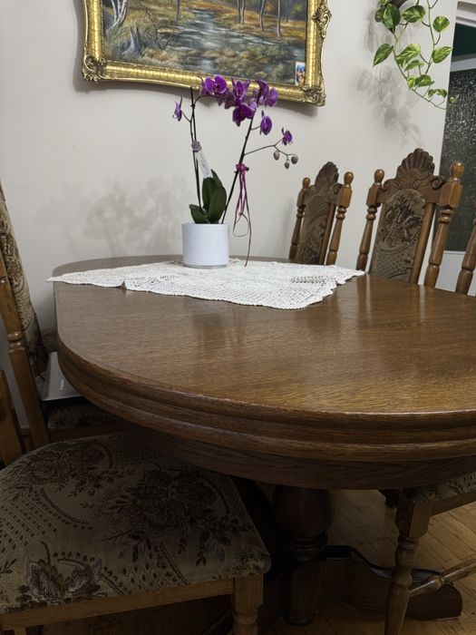 Zestaw mebli dębowych