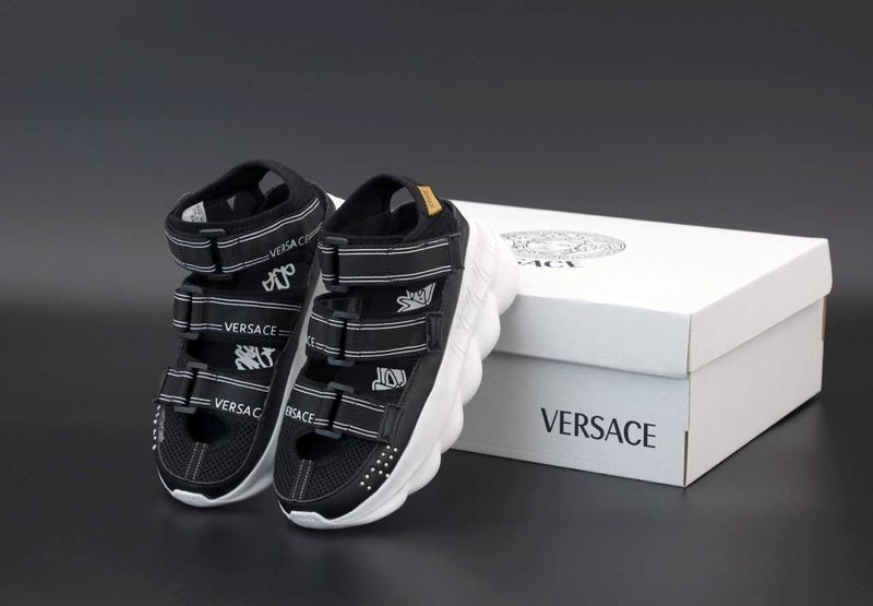 Сандалии Versace Chain Reaction Sandal босоніжки версачі сандалі 36-45