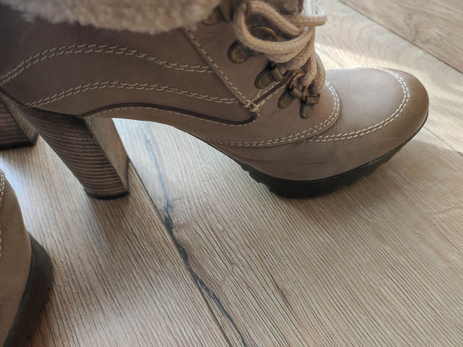 Botki  damskie skórzane 37.