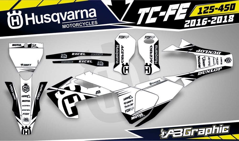 Наклейки Графіка Husqvarna TE WR SWM TC SM FC 125 250 300 450 510 610
