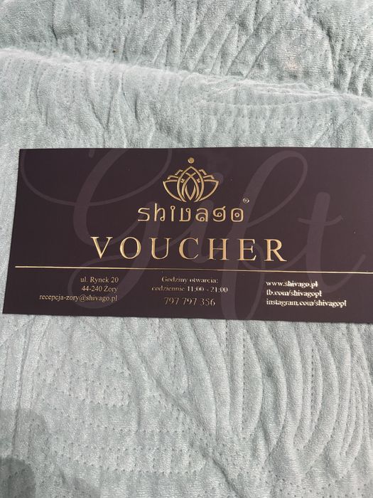 Voucher na masaż Shivago