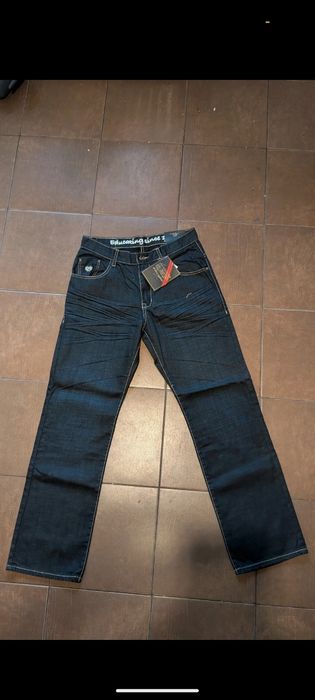 Jeansy Phat Farm, hip hop, skate, 31/33, 42cm