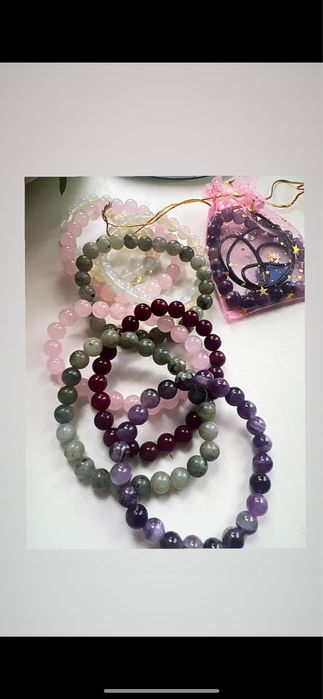 Унікальний подарунковий набір: браслет з каменю , свічка та амулет