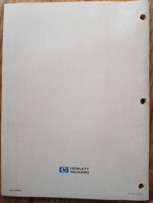 Manual HP 3476B - Original64862386899458121