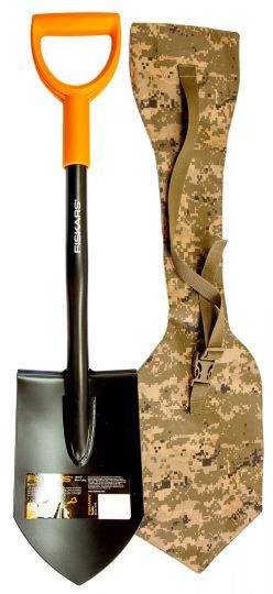 Лопата Фискарс, короткая Solid Fiskars Солид 131417 Официальный товар!