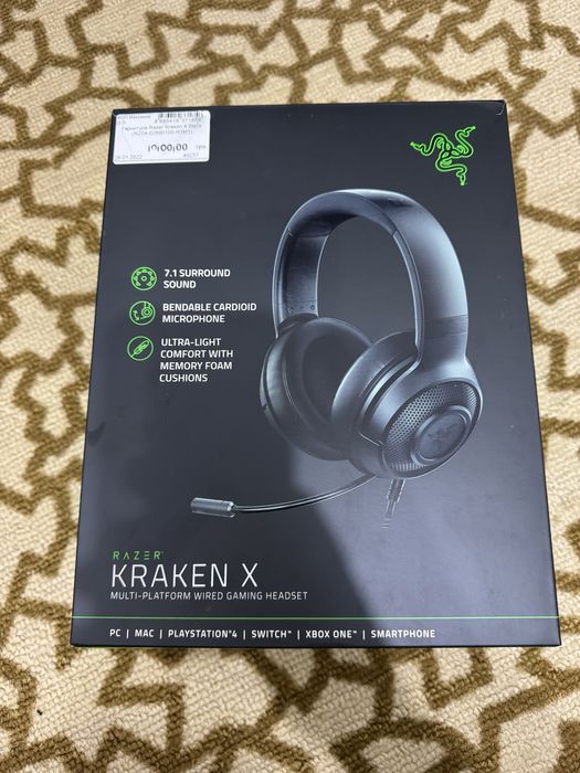 Продаю наушники razer kraken