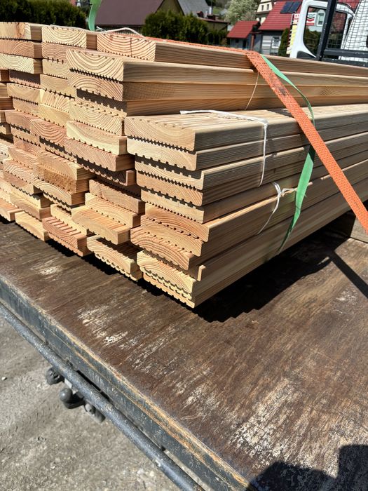 Deska Tarasowa Modrzew 28/145mm Najtaniej! Z dostawą