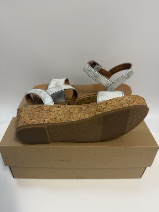 Sandały wysokie UGG srebrne