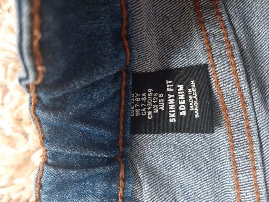 Spodnie jeansy rozm 128 cm