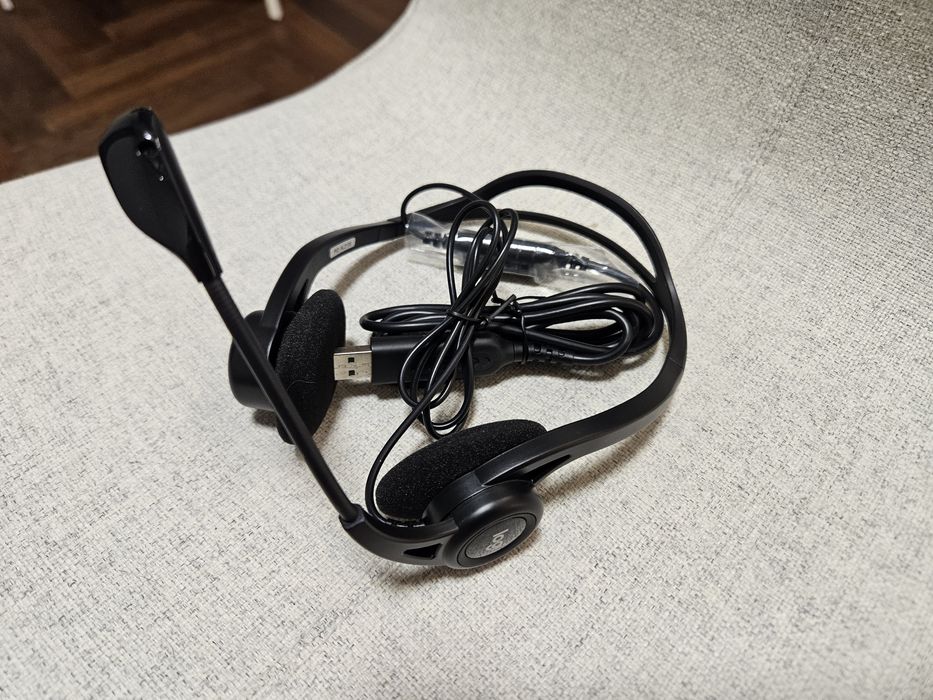 Nowe słuchawki przewodowe Logitech 960 USB Computer Headset