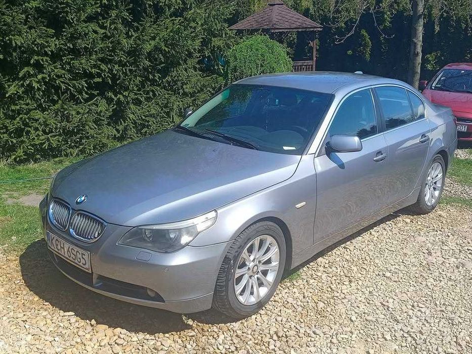 BMW E60 520D Czarna Skóra, Czujniki, Felgi m-pakiet, Drugi komplet kół