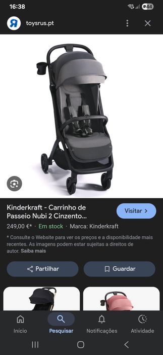 Carro bebé viagem,passeio como novo