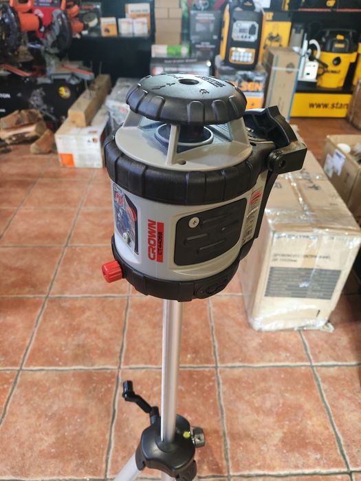 Лазерный уровень ротационный CROWN CT44068 /до 240м/Кейс/штатив/Гаран3