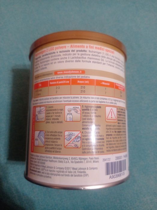 Гіпоалергенна молочна суміш Nutramigen 2 LGG 400 г