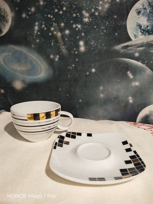 Filiżanka pierrot porcelana