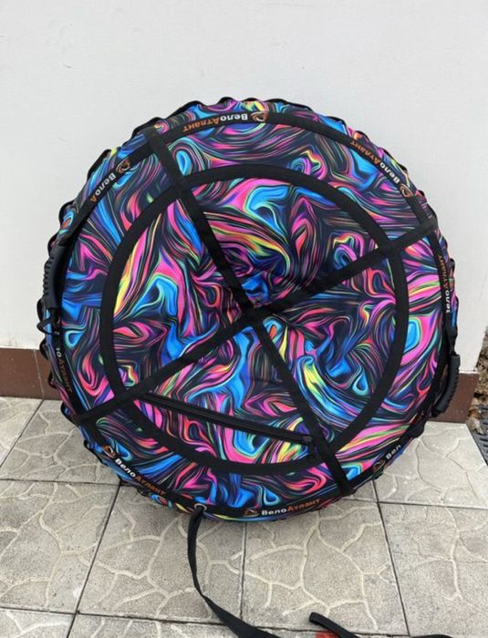 Тюбинг надувной тюба плюшка таблетка надувная ватрушка и для воды)