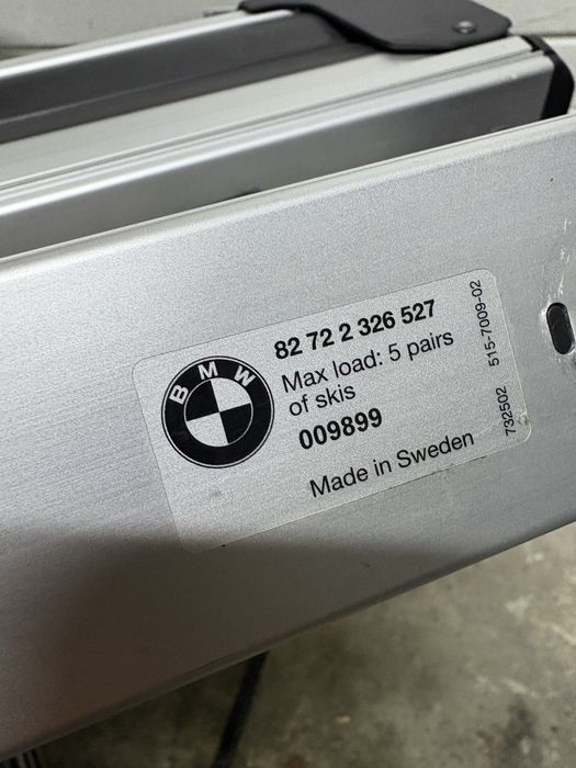 Найзручніше лижне кріплення Thule BMW Xtender 7325 лижний багажник