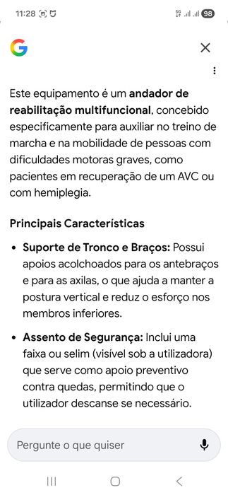 Andador de reabilitação multifuncional