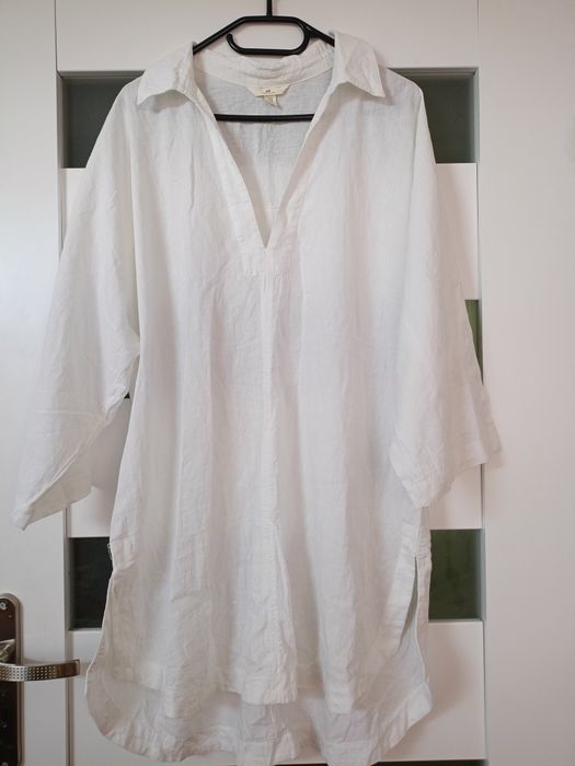 Tunika len bawełna h&m 44