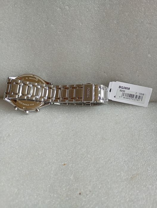 Męski zegarek FOSSIL BQ2808 FENMORE silver oryginalny elegancki stoper