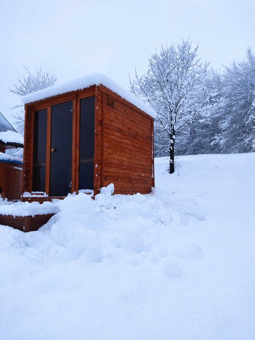 Sauna kwadro hoos wood