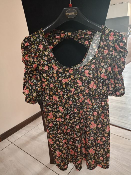 Sukienka damska kwiaty kokardka 40 lato hit