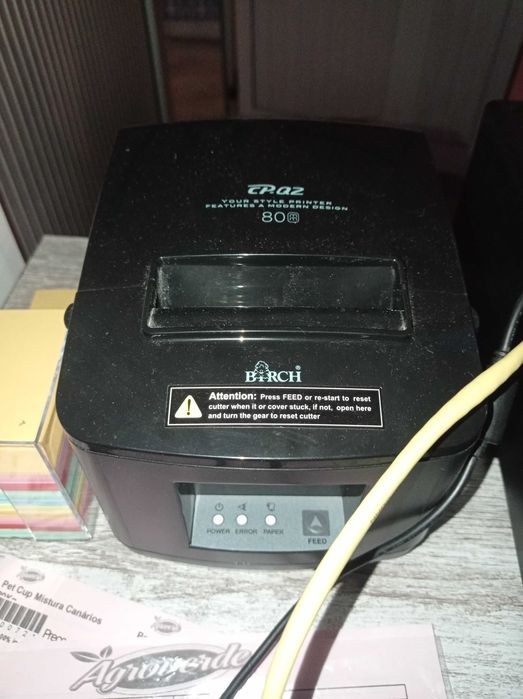 Gaveta, impressora, e pistola de ler código de barras64585610001281122