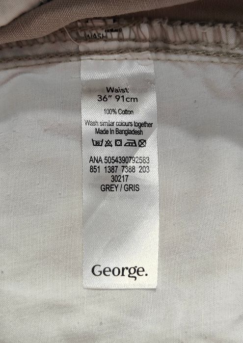 Wr) GEORGE eleganckie spodenki męskie Roz.36